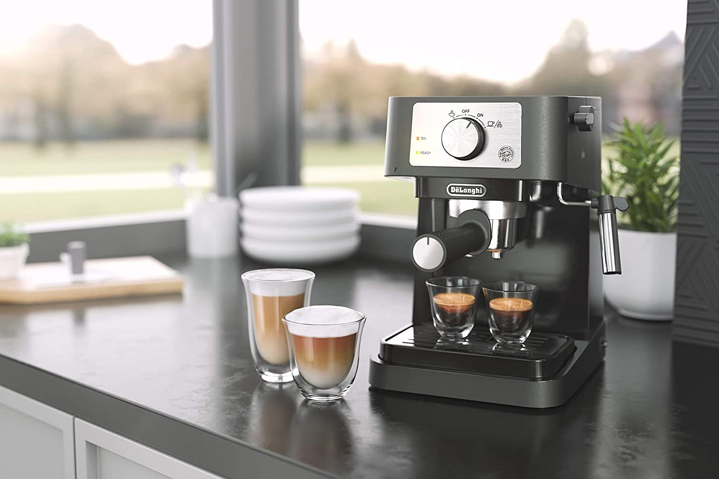 Cafetera De'longhi Stilosa Ec260 Automática Negra Para Expreso Y Cápsulas Monodosis 220v - 240v