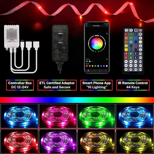 Tira Luces Led Wifi Rgb 30 Metros Dormitorio Alexa Google
