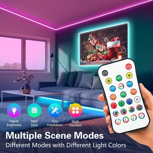 Cinta Led Audiorítmica Smart Wifi 20 Metros - Alexa / Google