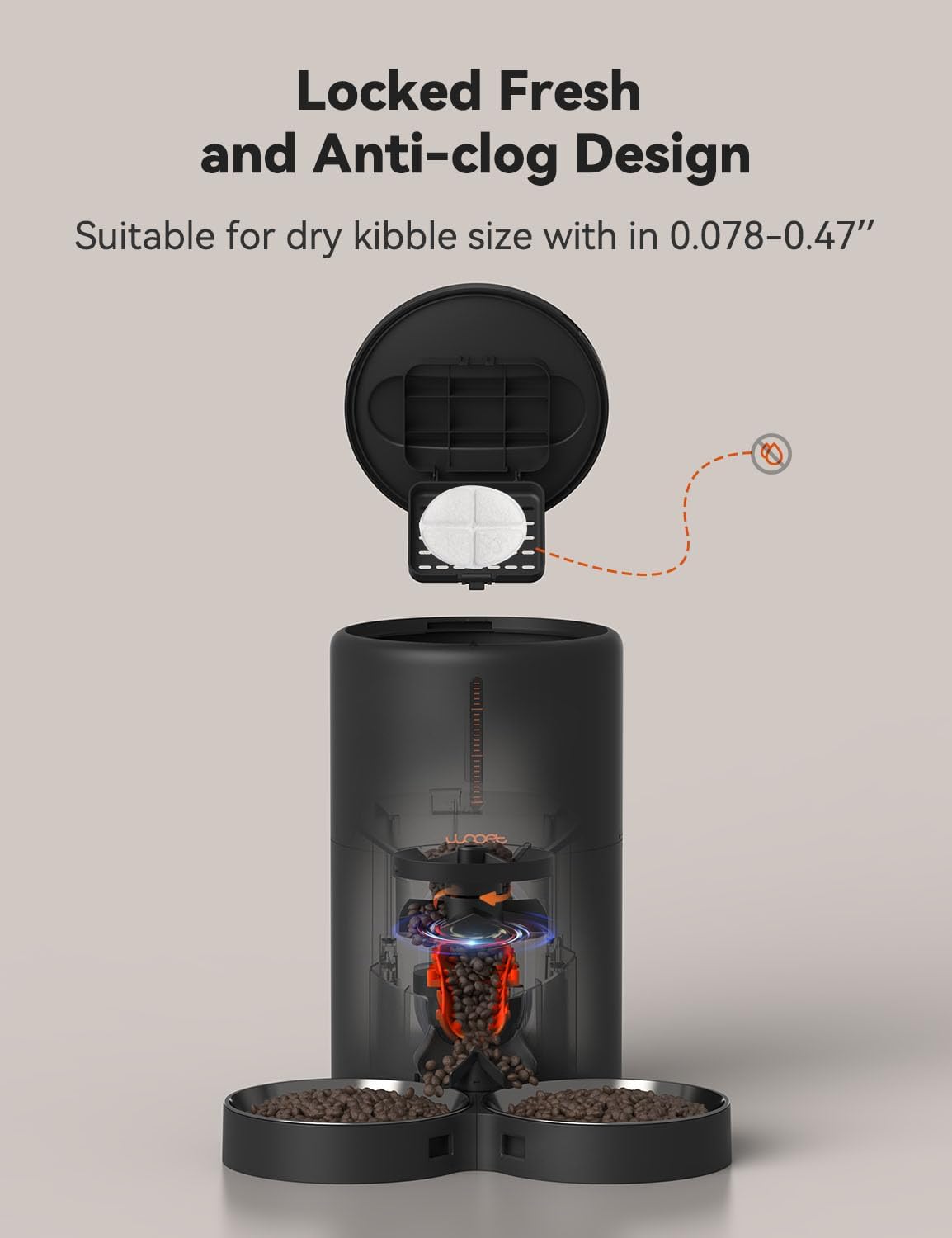 Comedero Automático Doble Para Mascotas Inteligente 2 Platos