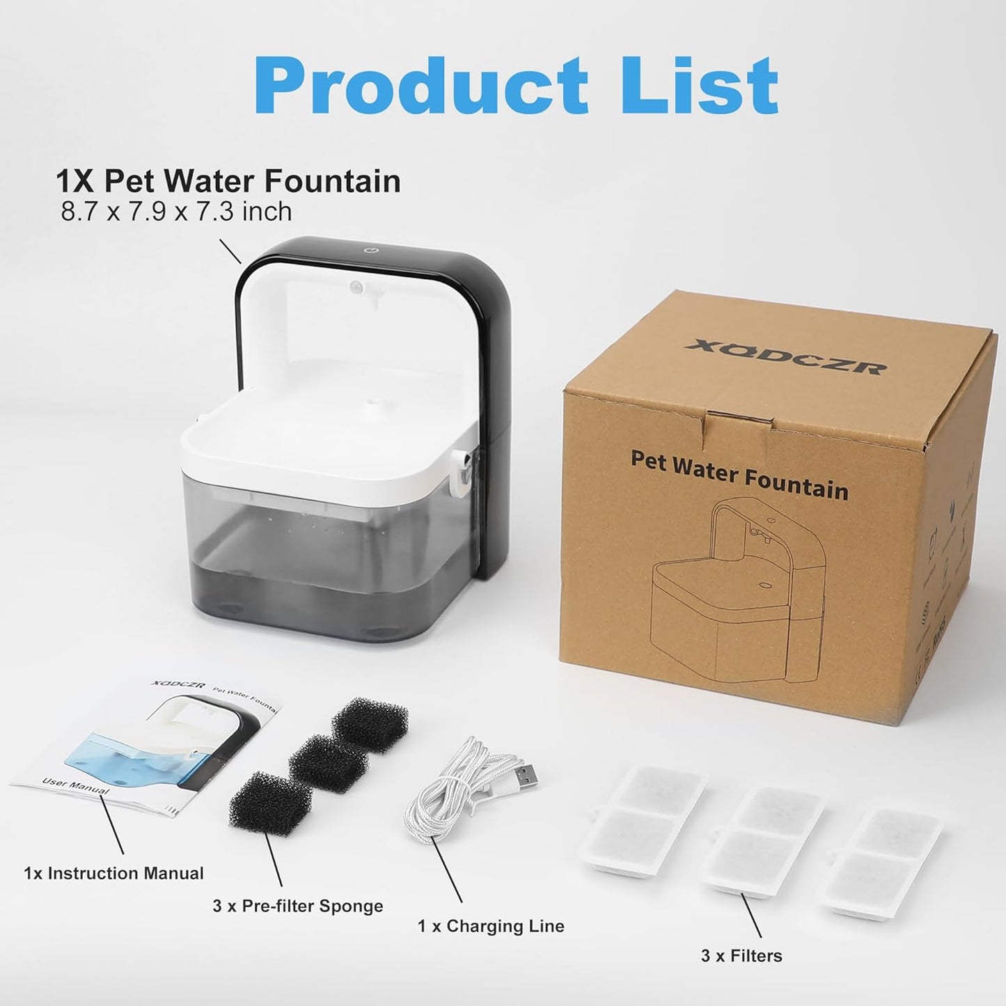 Fuente De Agua Gatos Bebedero Con Sensor De Movimiento