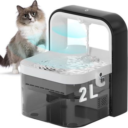 Fuente De Agua Gatos Bebedero Con Sensor De Movimiento