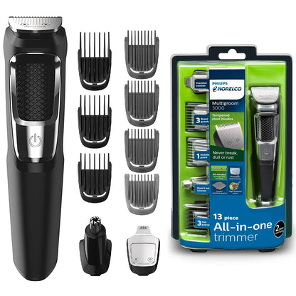 Máquina Afeitadora Y Cortadora De Pelo Philips Mg3750 Negra 100v/240v