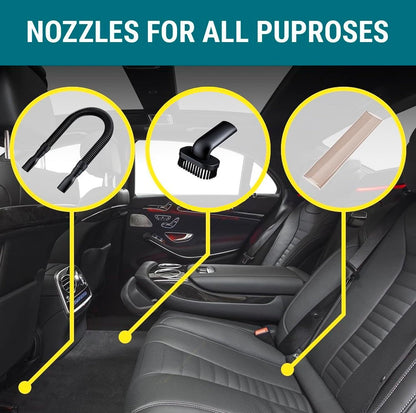 Aspiradora Para Vehículos Potente Succión Sólidos Y Líquido