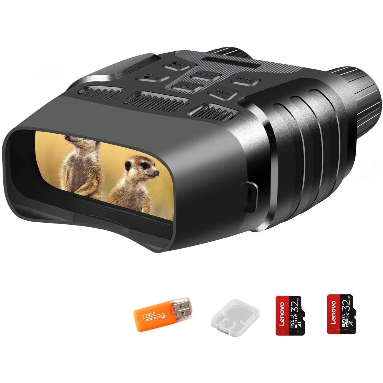 Binoculares De Vision Nocturna, Memoria 32gb. Importado Usa