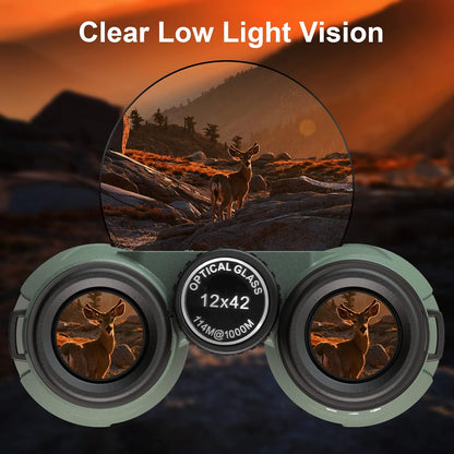 Binoculares Profesionales Gran Alcance Con Estuche Y Soporte