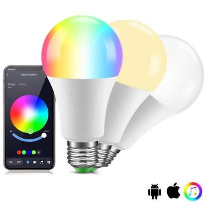 Bombillo Smart Inteligente Led Wifi Multicolor Alexa Google