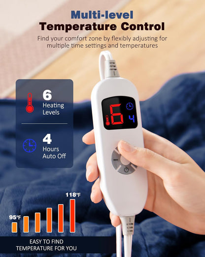 Cobija Térmica Eléctrica Suave 3 Niveles De Intensidad