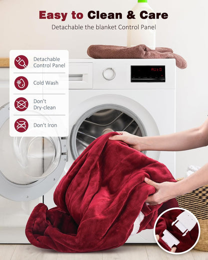 Cobija Térmica Eléctrica Suave 3 Niveles De Intensidad