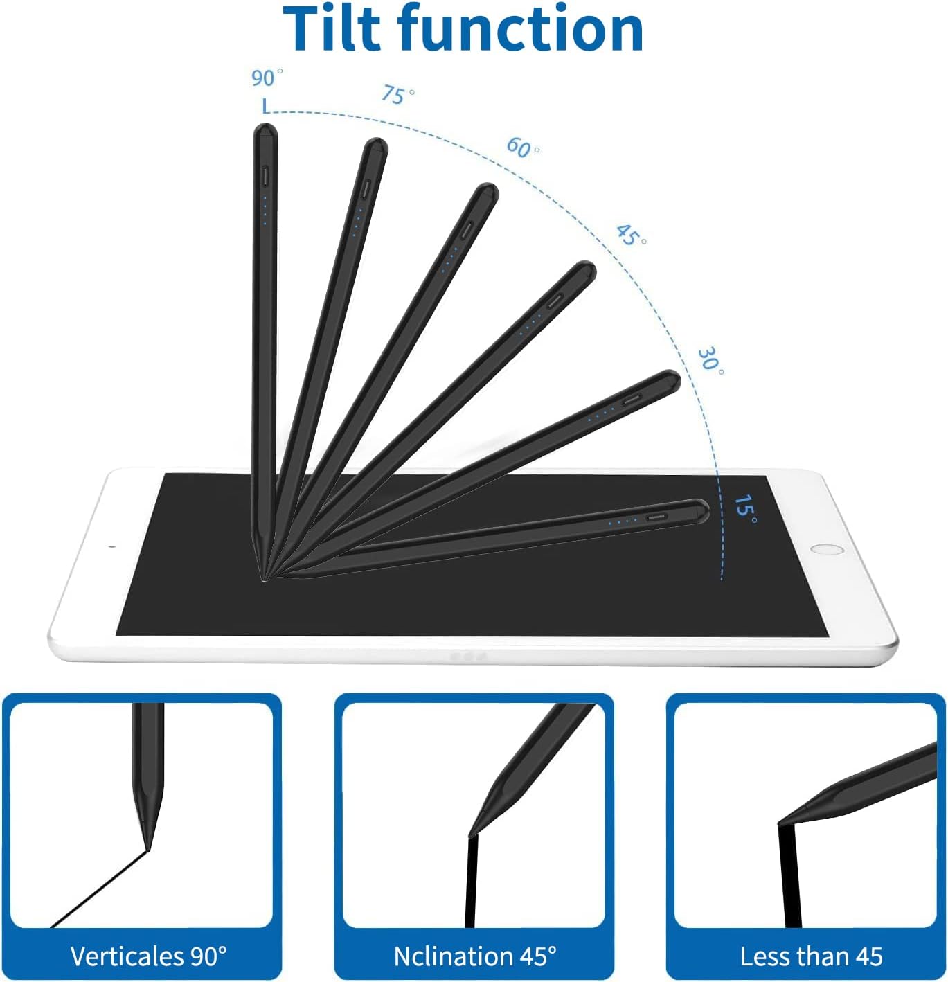 Lapiz Optico Stylus Pen 10 Gen Para iPad Rechazo Palma Magnét