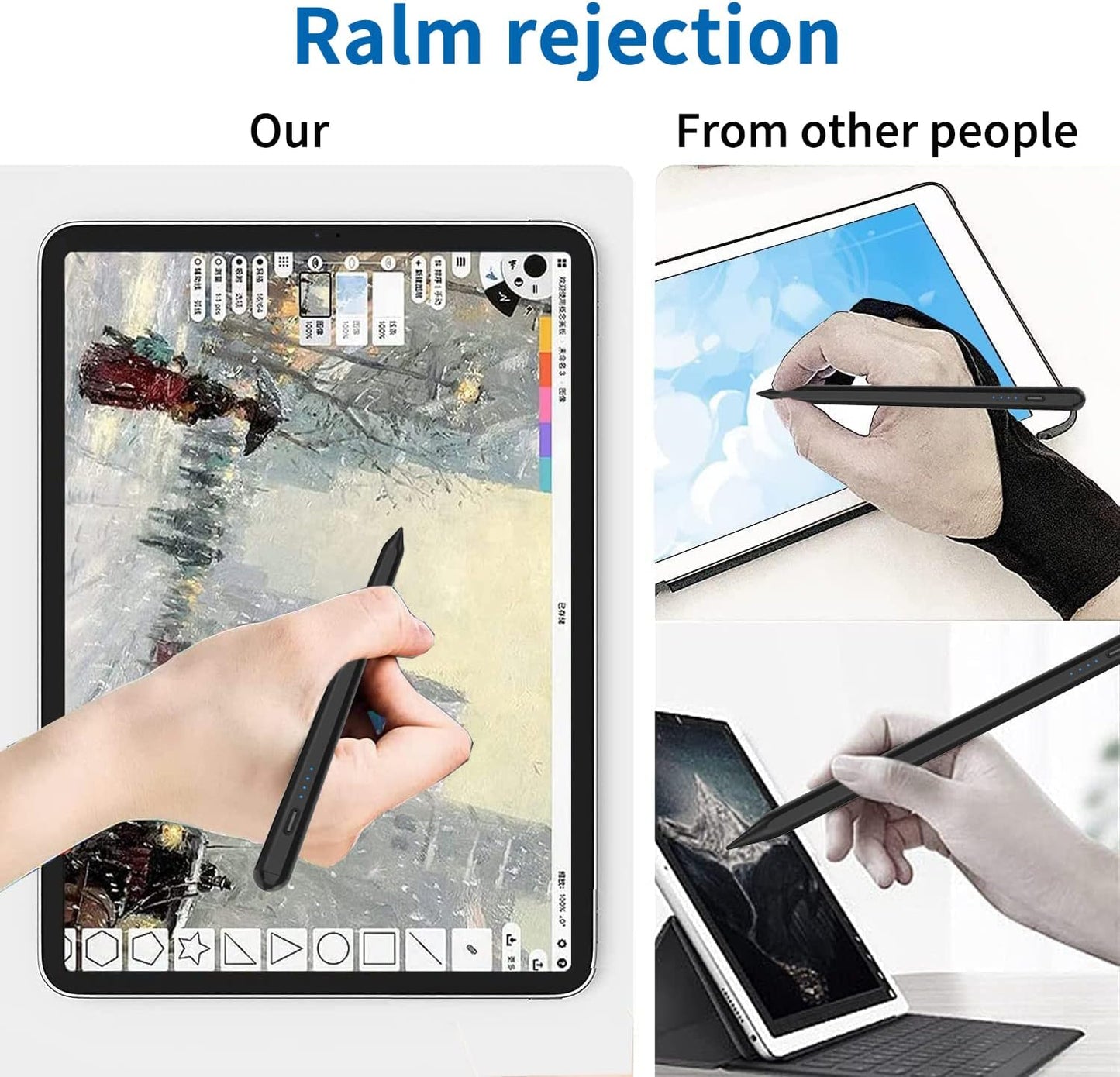 Lapiz Optico Stylus Pen 10 Gen Para iPad Rechazo Palma Magnét