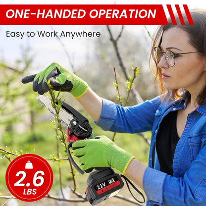 Mini Motosierra De Mano Recargable Inalámbrica Ultrapotente