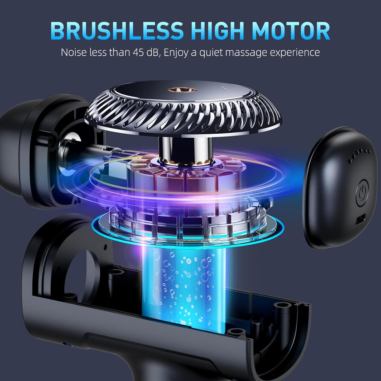 Masajeador De Tejido Muscular Profundo - Pistola Inalámbrica