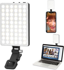 Reflector Luz Led Recargable Con Clip Selfie Luz Fría Cálida