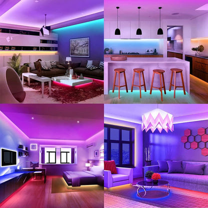 Tira Luces Led Wifi Rgb 30 Metros Dormitorio Alexa Google