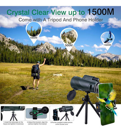 Telescopio Monocular De Gran Alcance Con Control Bluetooth