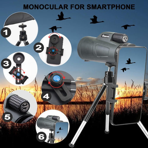 Telescopio Monocular 12 X 50 Excelente Alcance + Obsequio