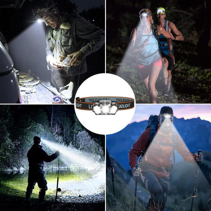 Linterna Led De Cabeza Cintillo Recargable Potente Graduable