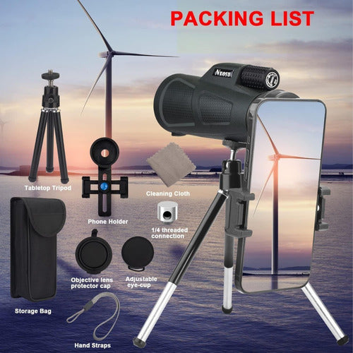 Telescopio Monocular 12 X 50 Excelente Alcance + Obsequio