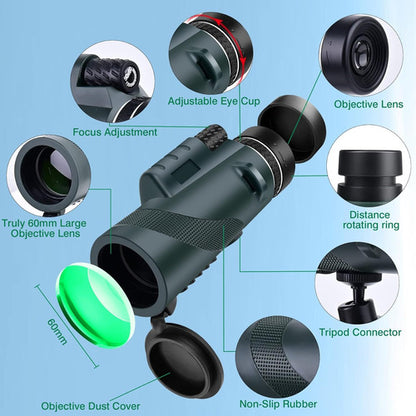 Telescopio Monocular De Gran Alcance Con Control Bluetooth
