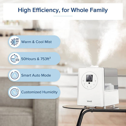 Humidificador Smart Levoit Gran Capacidad Grande Con Sensor