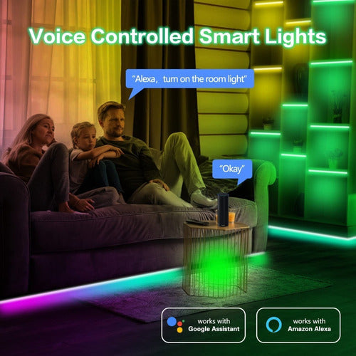 Cinta Led Audiorítmica Smart Wifi 20 Metros - Alexa / Google