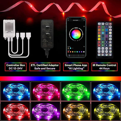 Tira Luces Led Wifi Rgb 30 Metros Dormitorio Alexa Google