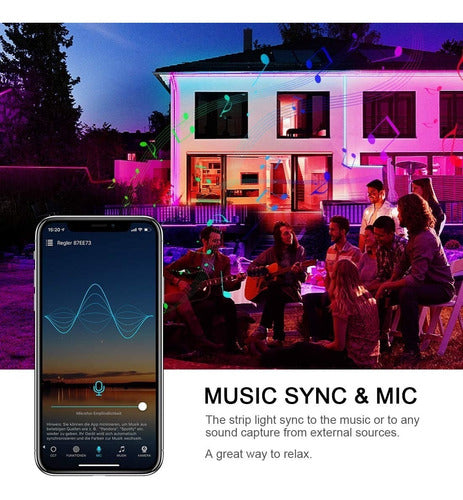 Cinta Led Inteligente Audiorítmica Wifi 10m - Alexa / Google