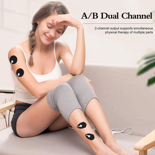 Tens Estimulador Muscular Ems Doble Canal Portatil 24 Modos