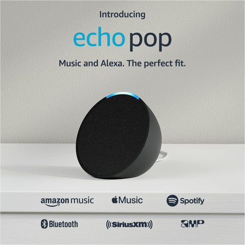 Echo Pop Con Asistente Alexa Parlante Inteligente Amazon