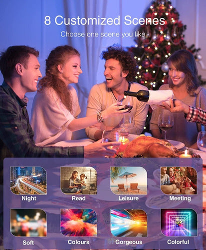 Bombillo Smart Inteligente Led Wifi Multicolor Alexa Google