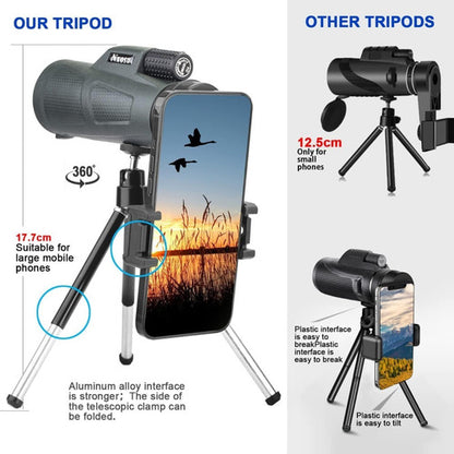 Telescopio Monocular 12 X 50 Excelente Alcance + Obsequio