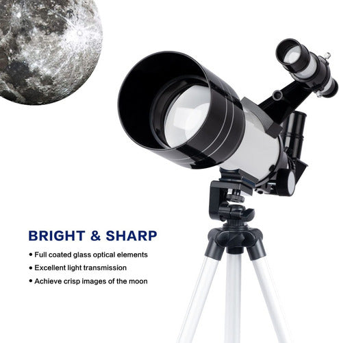 Telescopio Astronomico  70 Mm Con Soporte Celular Y Control